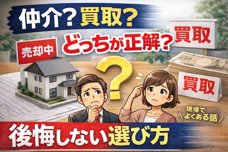仲介と買取どっちがいい？不動産売却で後悔しない選び方