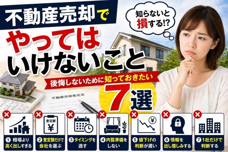 不動産売却でやってはいけないこと7選｜知らないと損するポイント