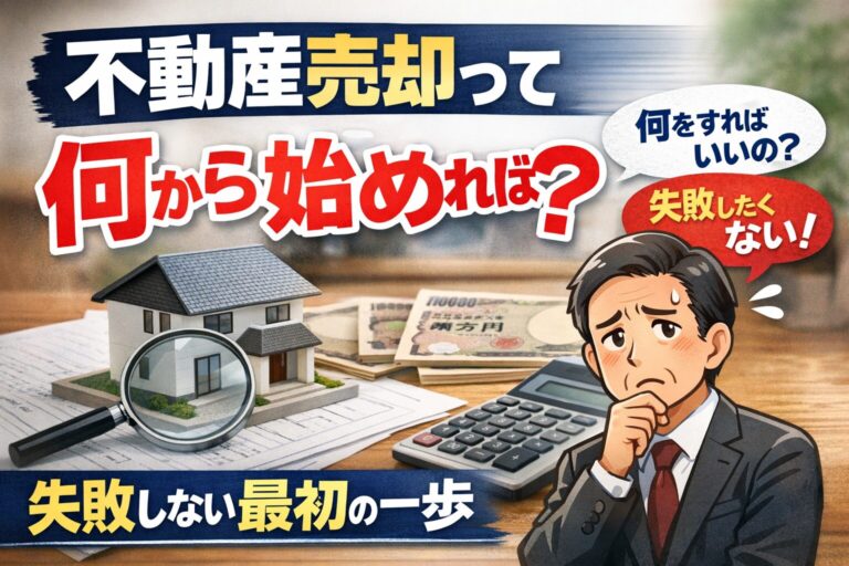 不動産売却って何から始めればいい？失敗しない最初の一歩