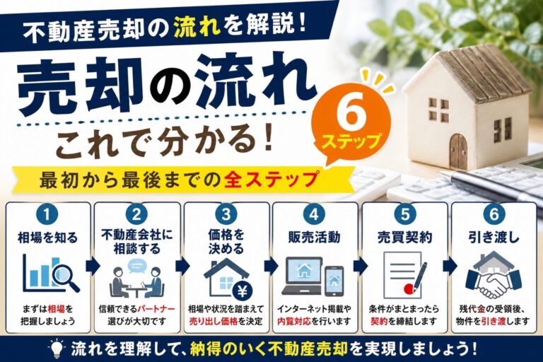 不動産売却の流れを分かりやすく解説｜最初から最後までの全ステップ