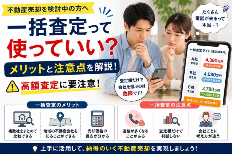 不動産の一括査定サイトって使っていいの？メリットと注意点を解説