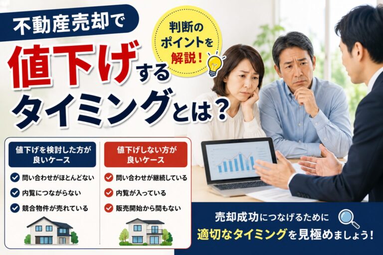 不動産売却の値下げ、タイミングはいつがベスト？見極めのポイント